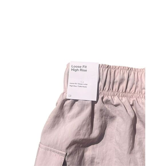 Nike Women's XS Woven High Rise loose fit Cargo Shorts platinum violet sail - Picture 4 of 4